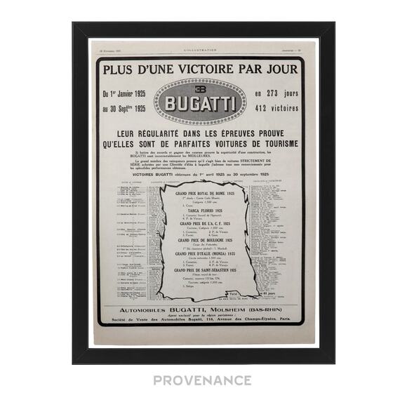 🔴 Bugatti Antique Vintage Newsprint Ad - Another Victory - Picture 1 of 10